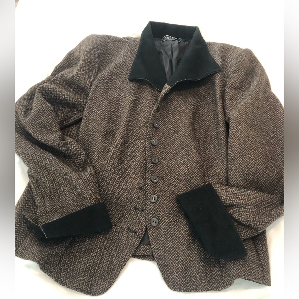 Peruvian connection alpaca/wool blazer, EUC C000